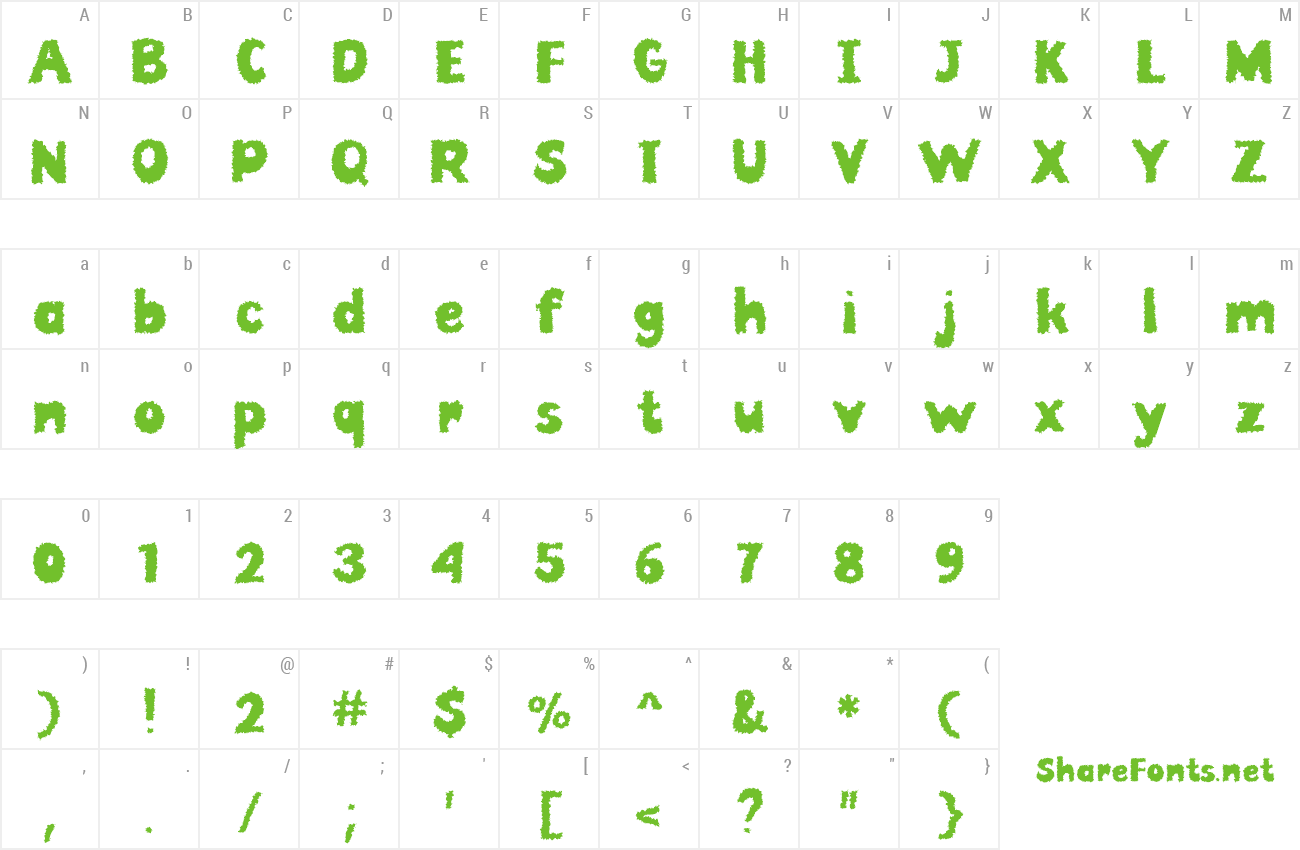 Font Creepy Fall preview